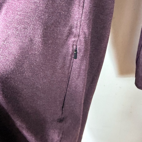 Duluth Trading Womens Ponte Wearwithall Dress Burgundy Large Fall - Picture 5 of 5